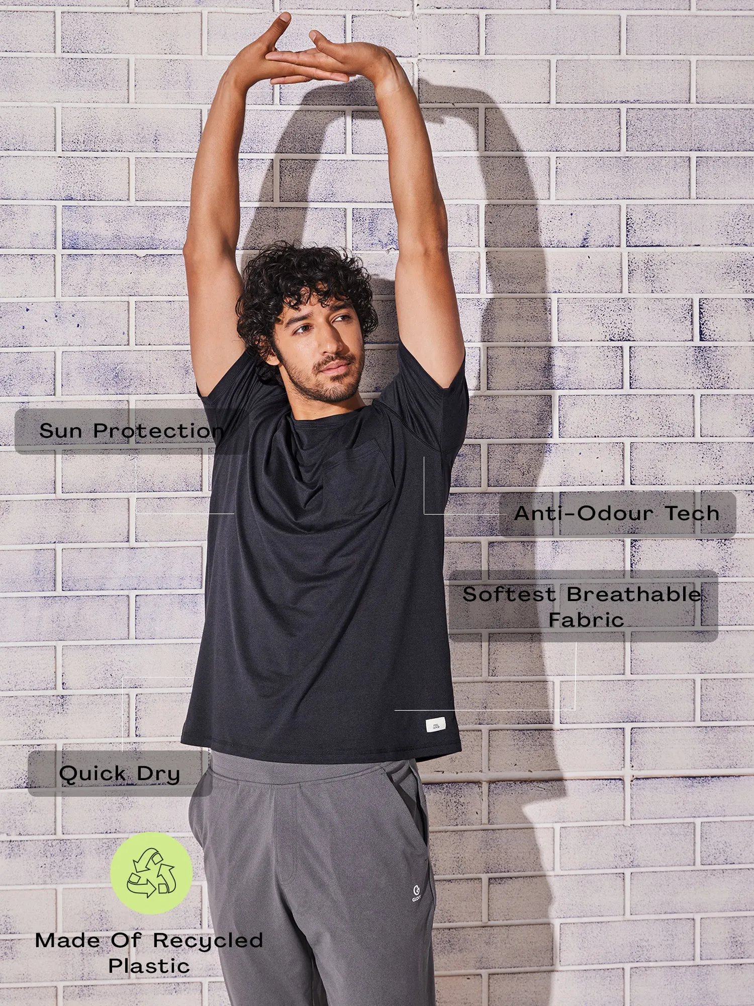 Active Soft Tee Black