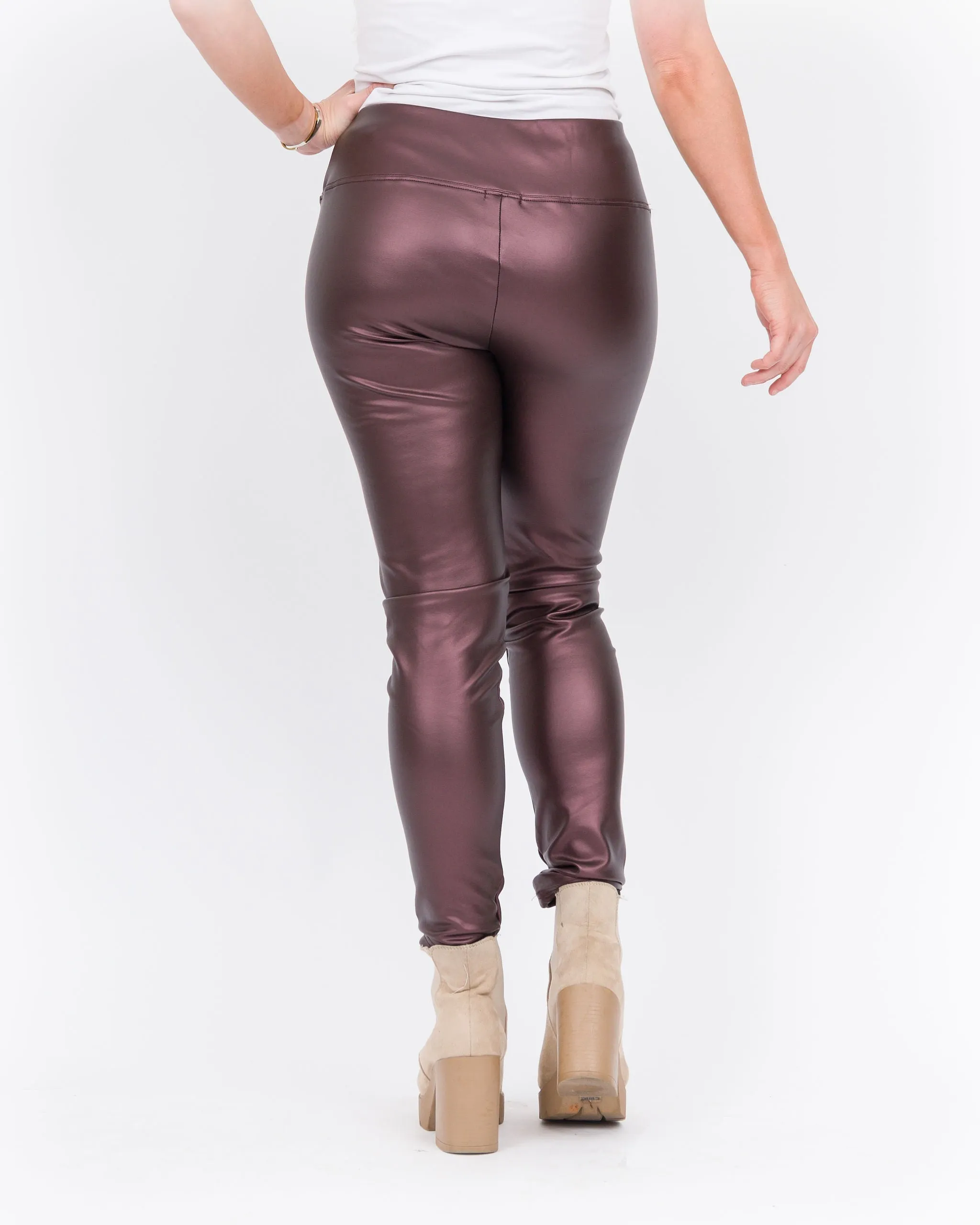 Alexi Leggings - Burgundy-Final Sale