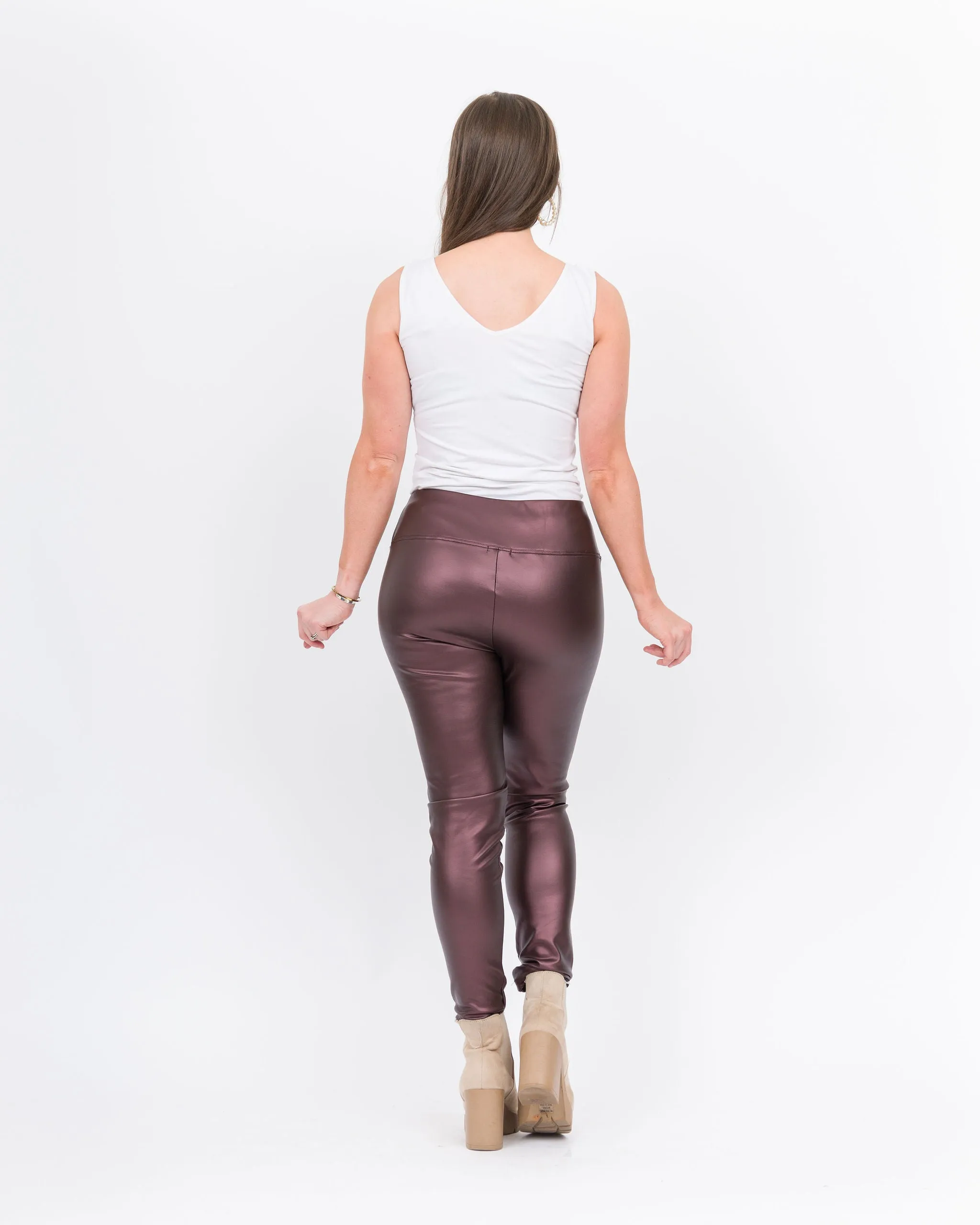 Alexi Leggings - Burgundy-Final Sale