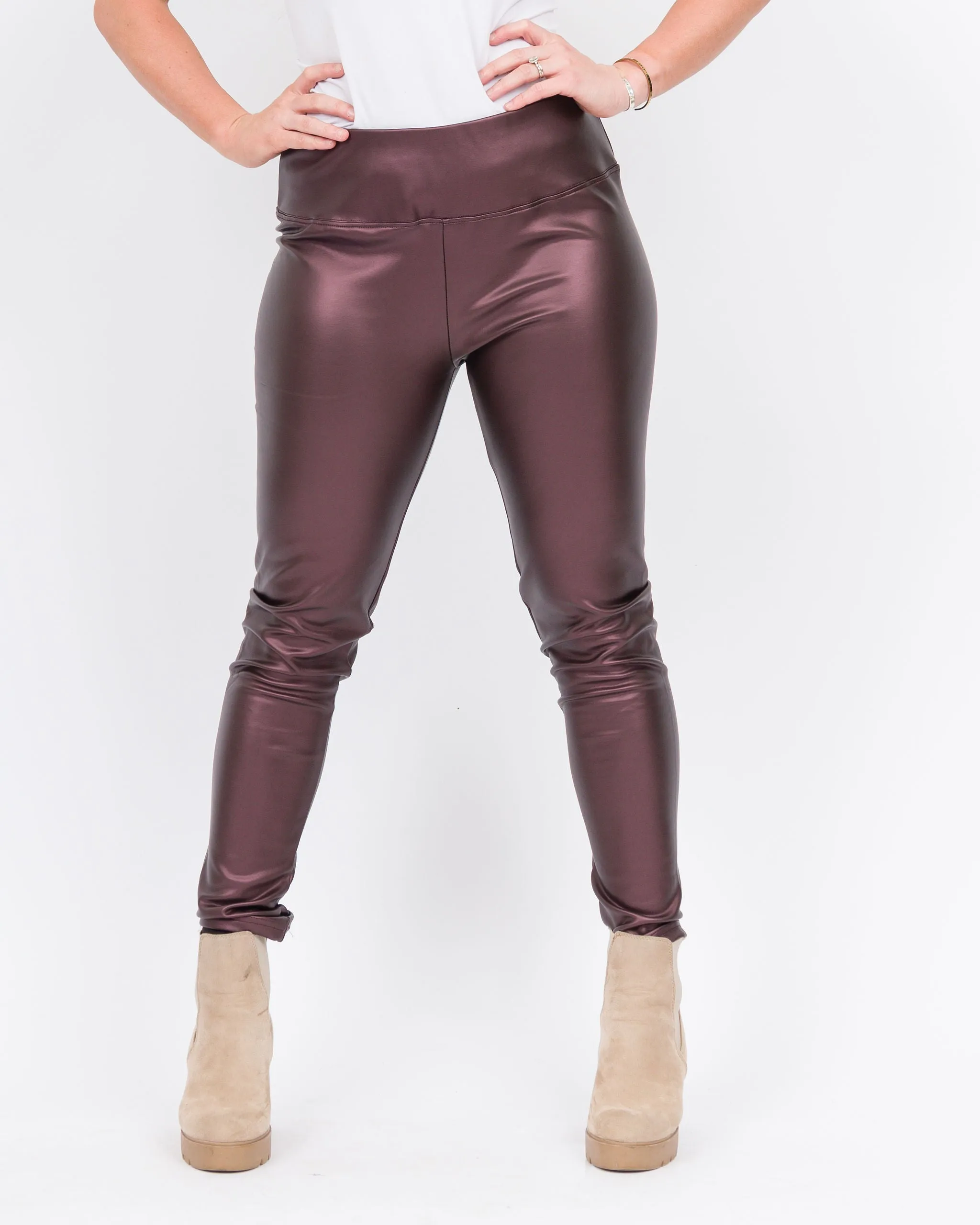 Alexi Leggings - Burgundy-Final Sale