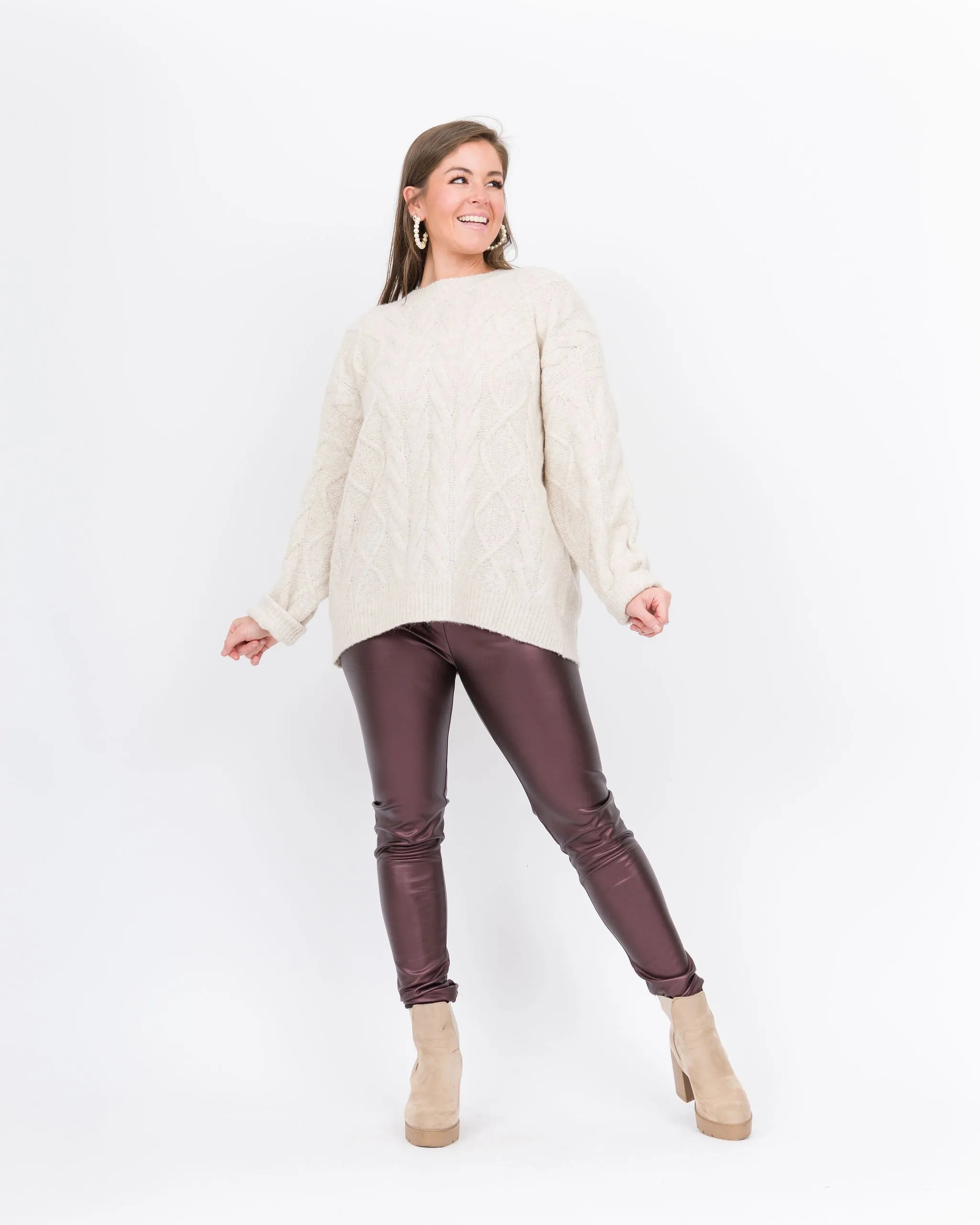 Alexi Leggings - Burgundy-Final Sale