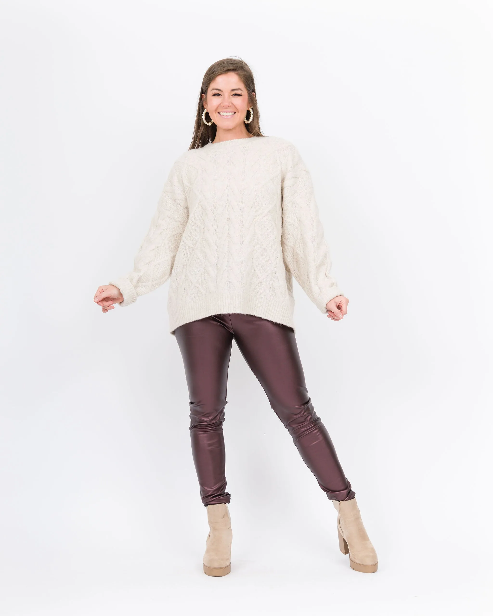 Alexi Leggings - Burgundy-Final Sale