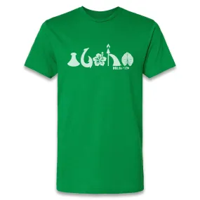 aloha 50/50 printed  Soft Tee