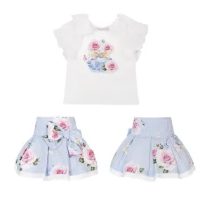 BALLOON CHIC - Rose Skirt Set - Blue