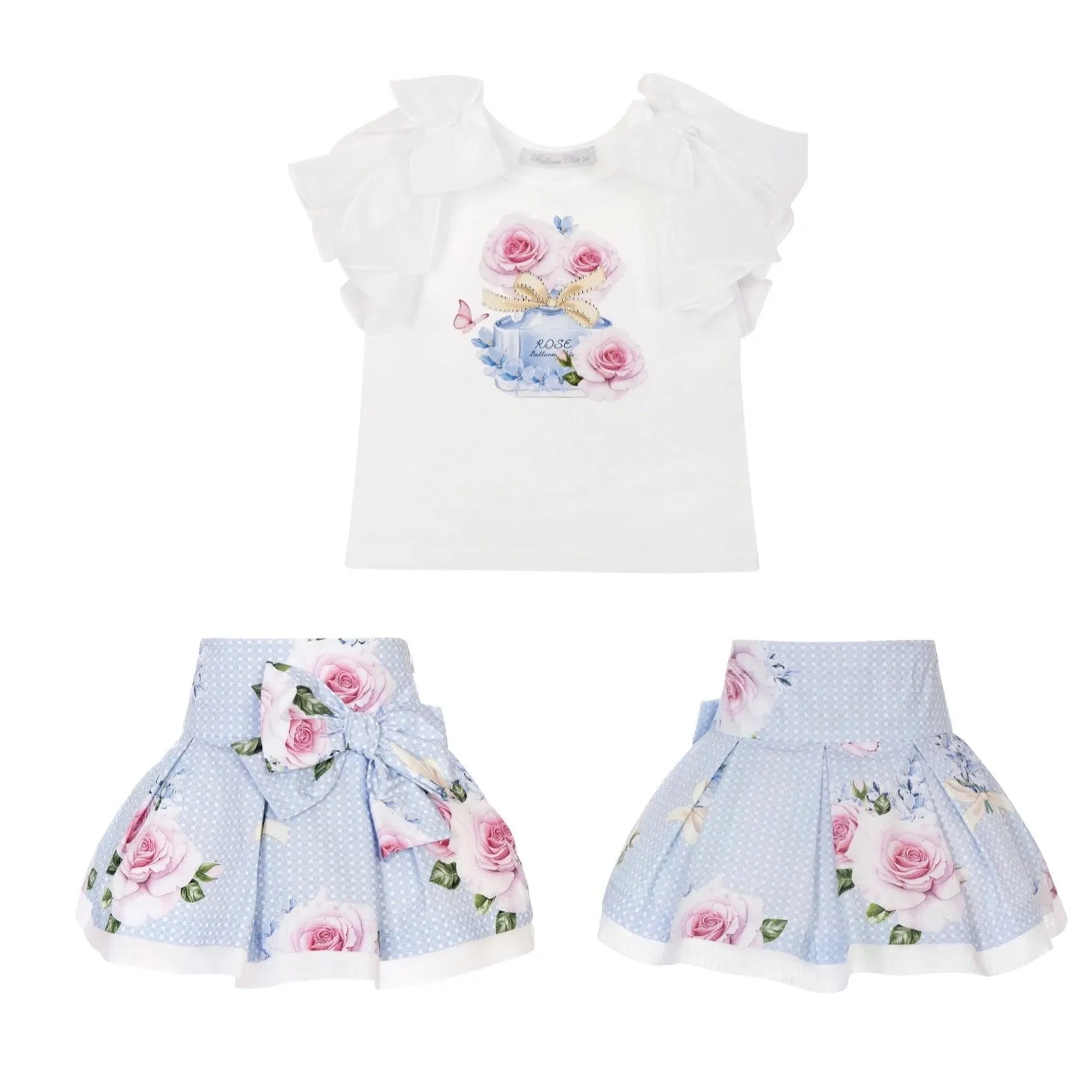 BALLOON CHIC - Rose Skirt Set - Blue
