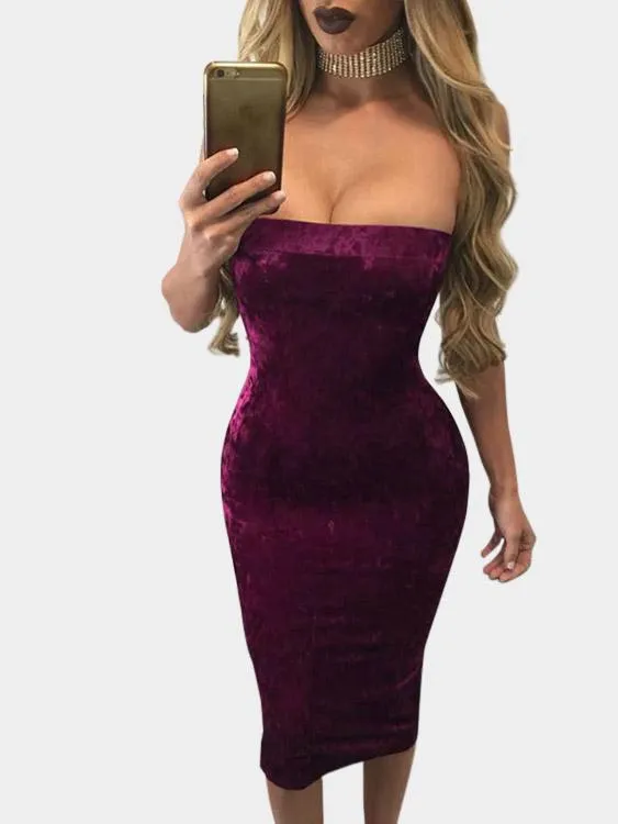 Bateau Sleeveless Dresses