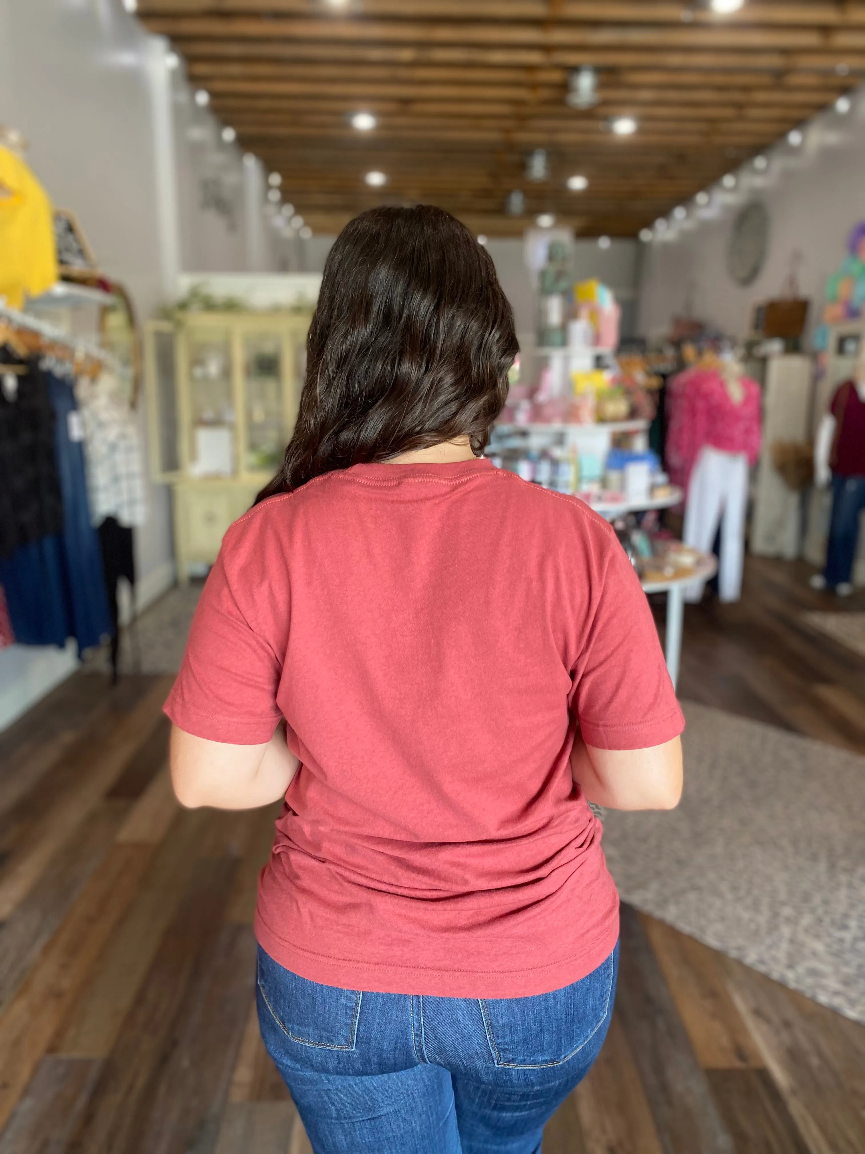 Be The Light Rust Colored Graphic Tee