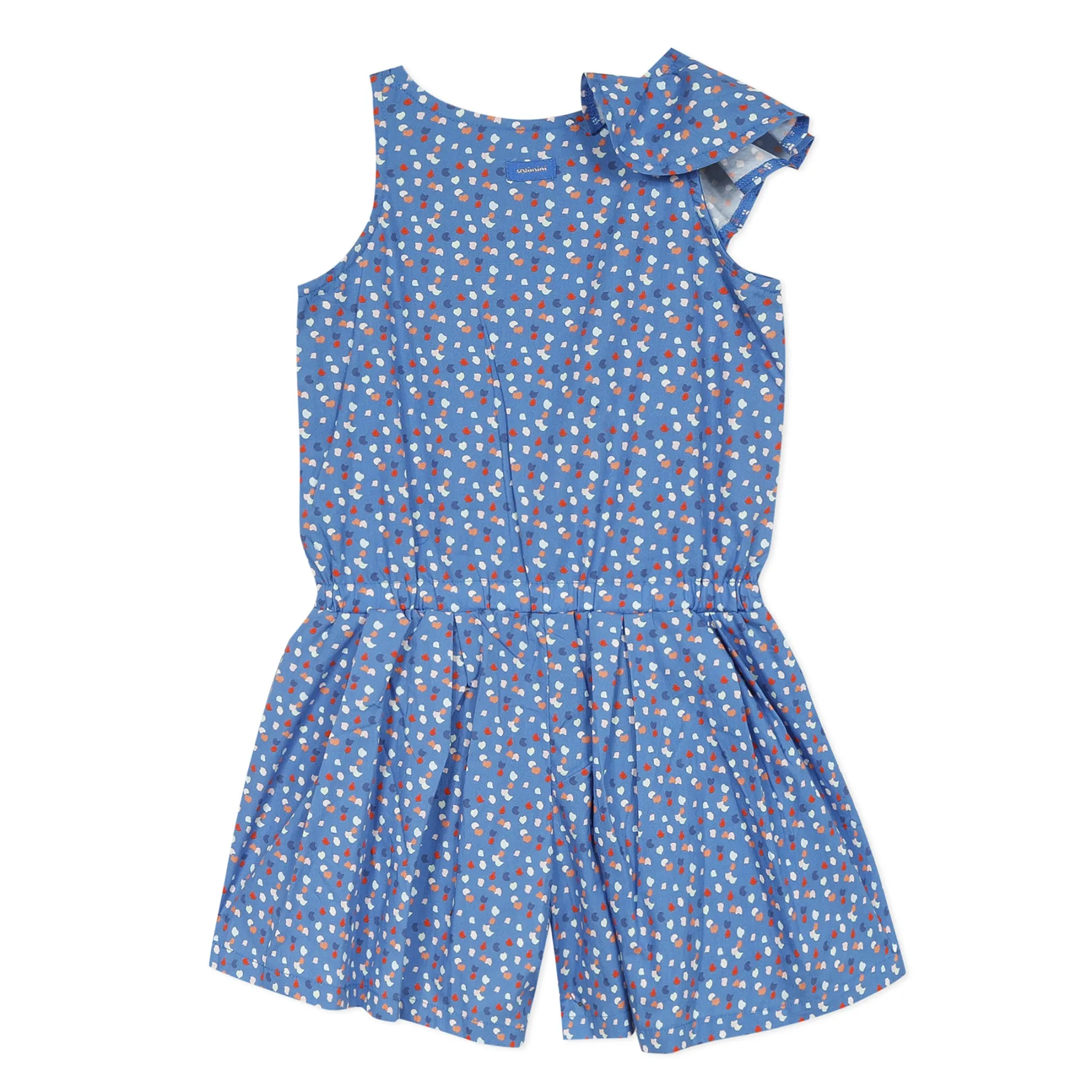 Blue micro dot romper  - FINAL SALE