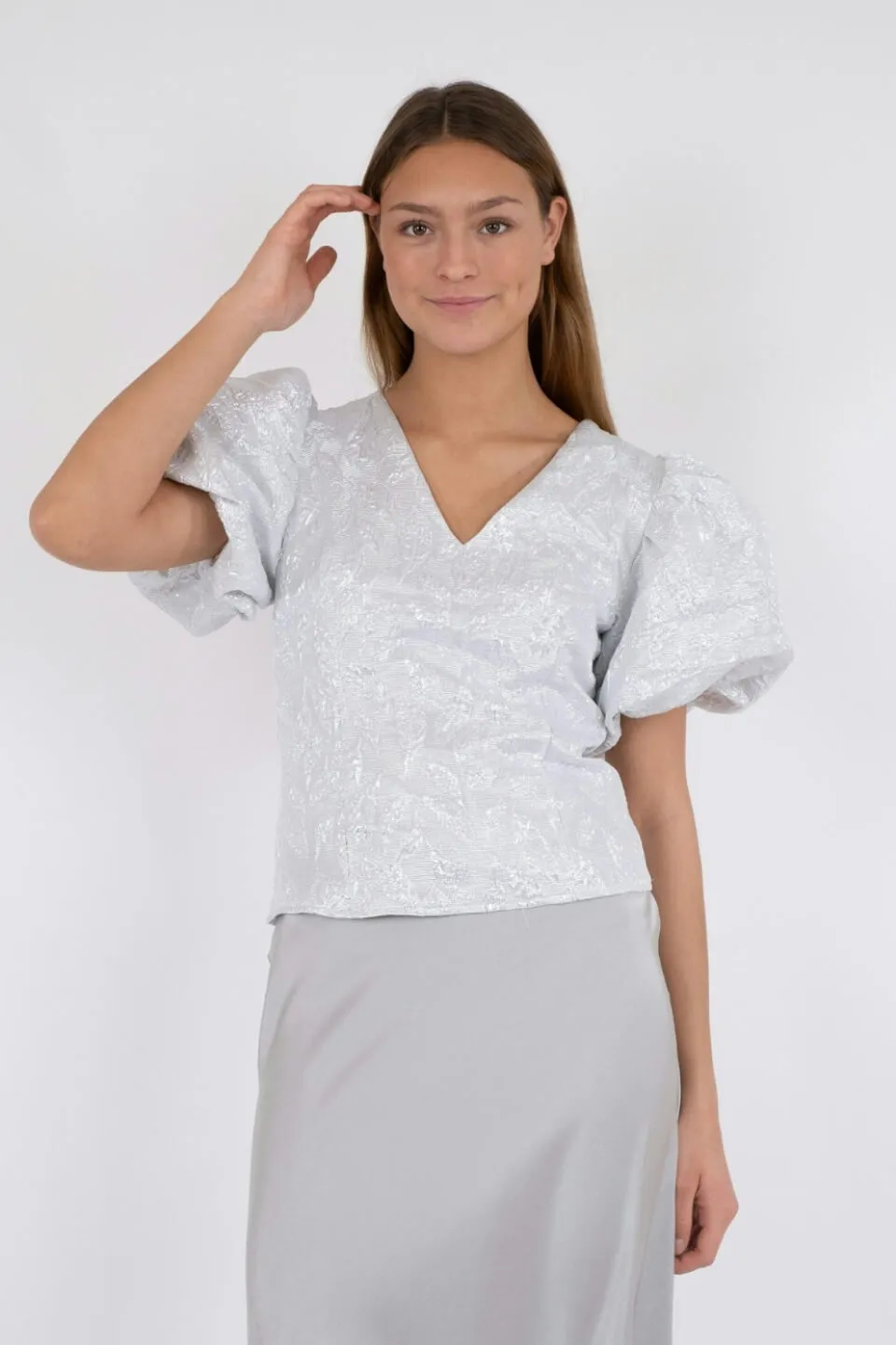 Camia Metallic Blouse