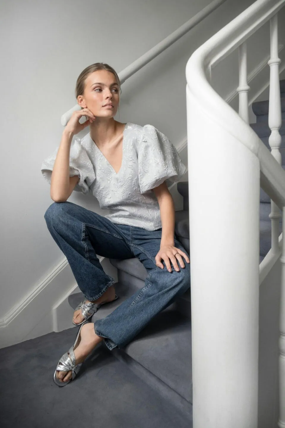 Camia Metallic Blouse
