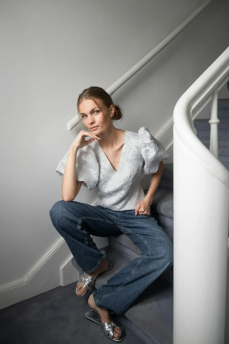 Camia Metallic Blouse