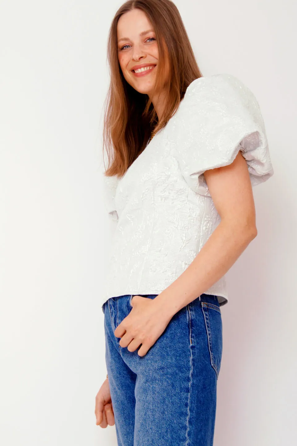 Camia Metallic Blouse