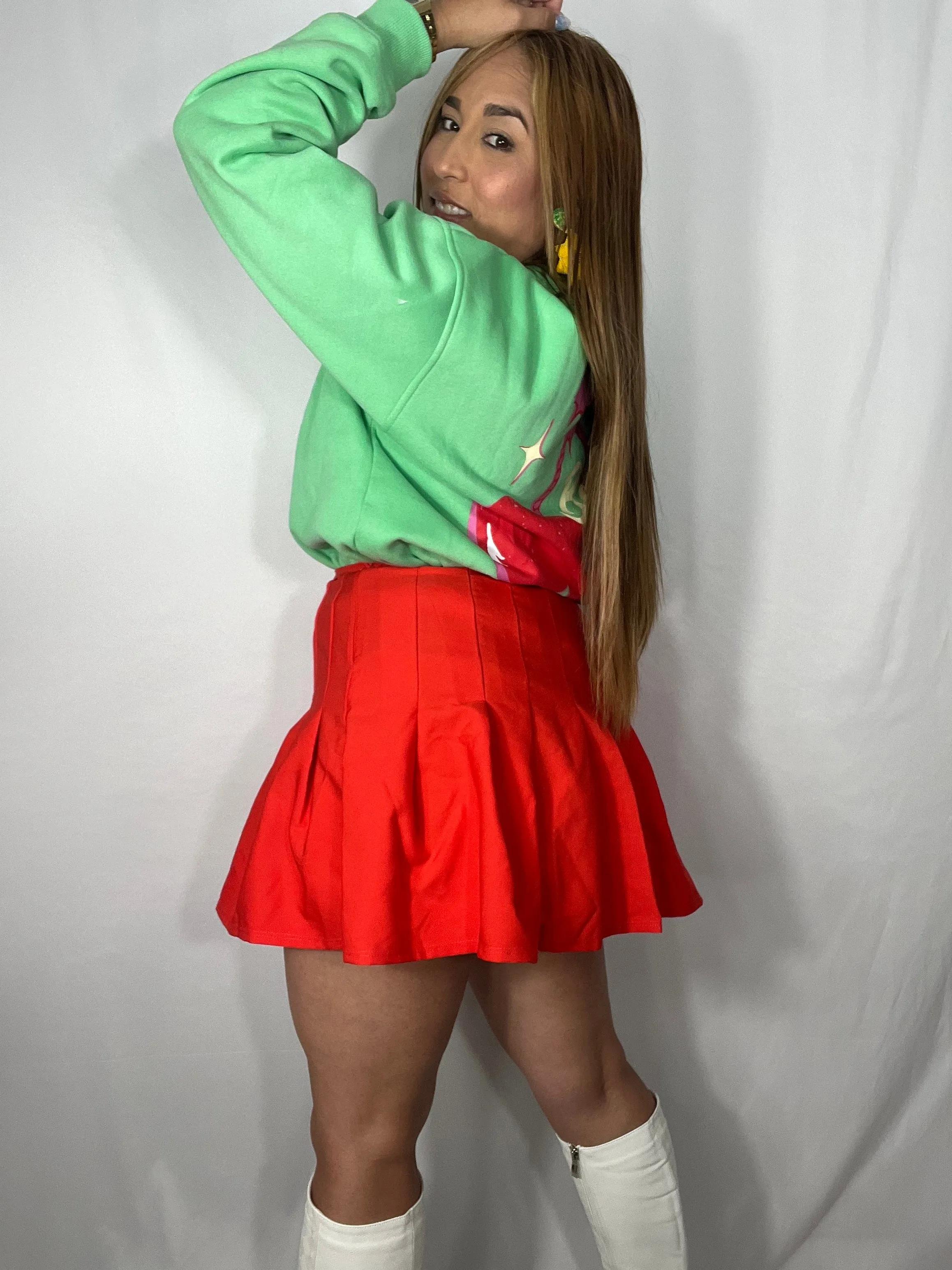 Chic Tenis Skirt (Red)
