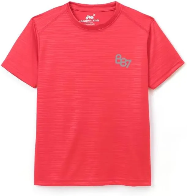 chopper club Boys Youth Sports T-Shirts Performance Active Tees Polyester Non-Lycra Quick Dry Wicking Fabric Ultra Soft