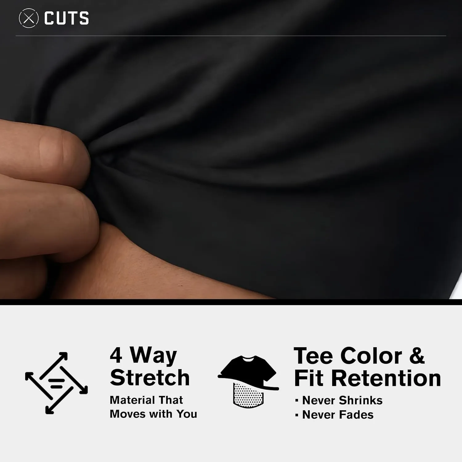 Clothing Men's Premium AO Crew Neck Casual Short Sleeve T-Shirt | Classic Curve Hem | PYCA Pro Soft Fabric