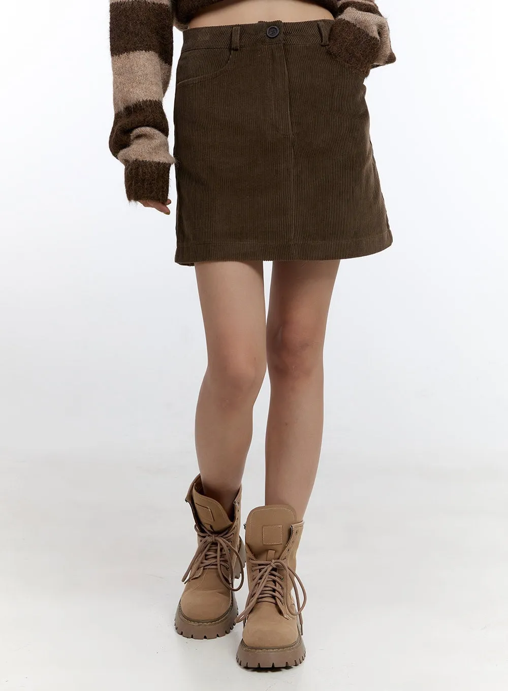 Corduroy Chic Mini Skirt CN401