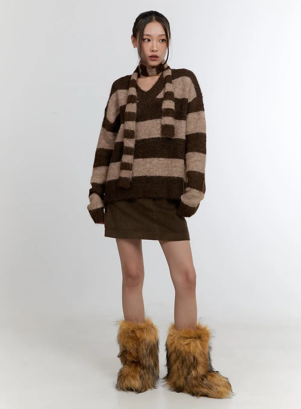Corduroy Chic Mini Skirt CN401
