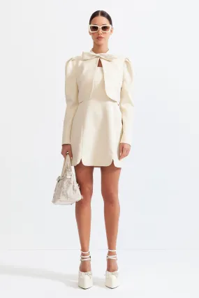 Doll Co-Ord with Mini Bow Detail - Cream