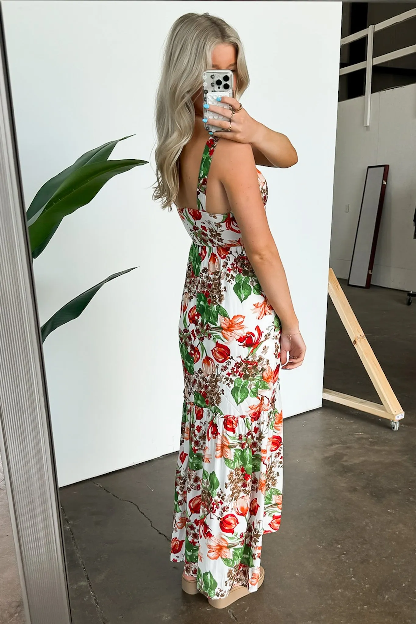 Exceptional Sight V-Neck Floral Maxi Dress - FINAL SALE
