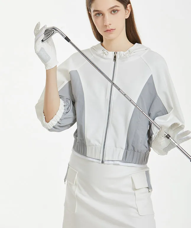 Grained Cargo Pocket Banding Skirt - White