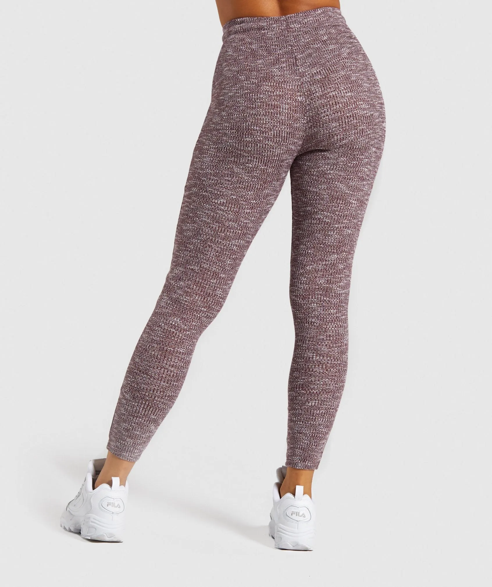 Gymshark Slounge Leggings - Berry Red Marl