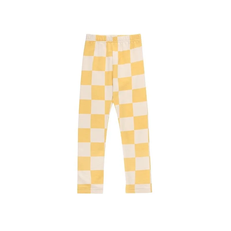 Jelly Mallow Yellow Check Leggings