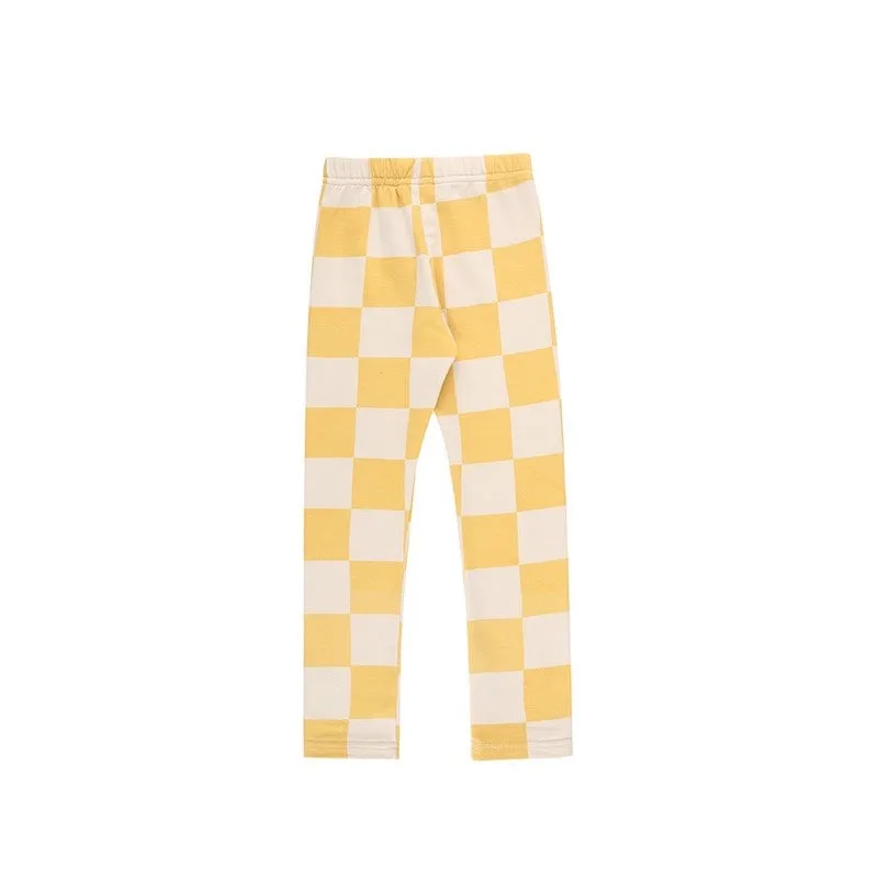 Jelly Mallow Yellow Check Leggings