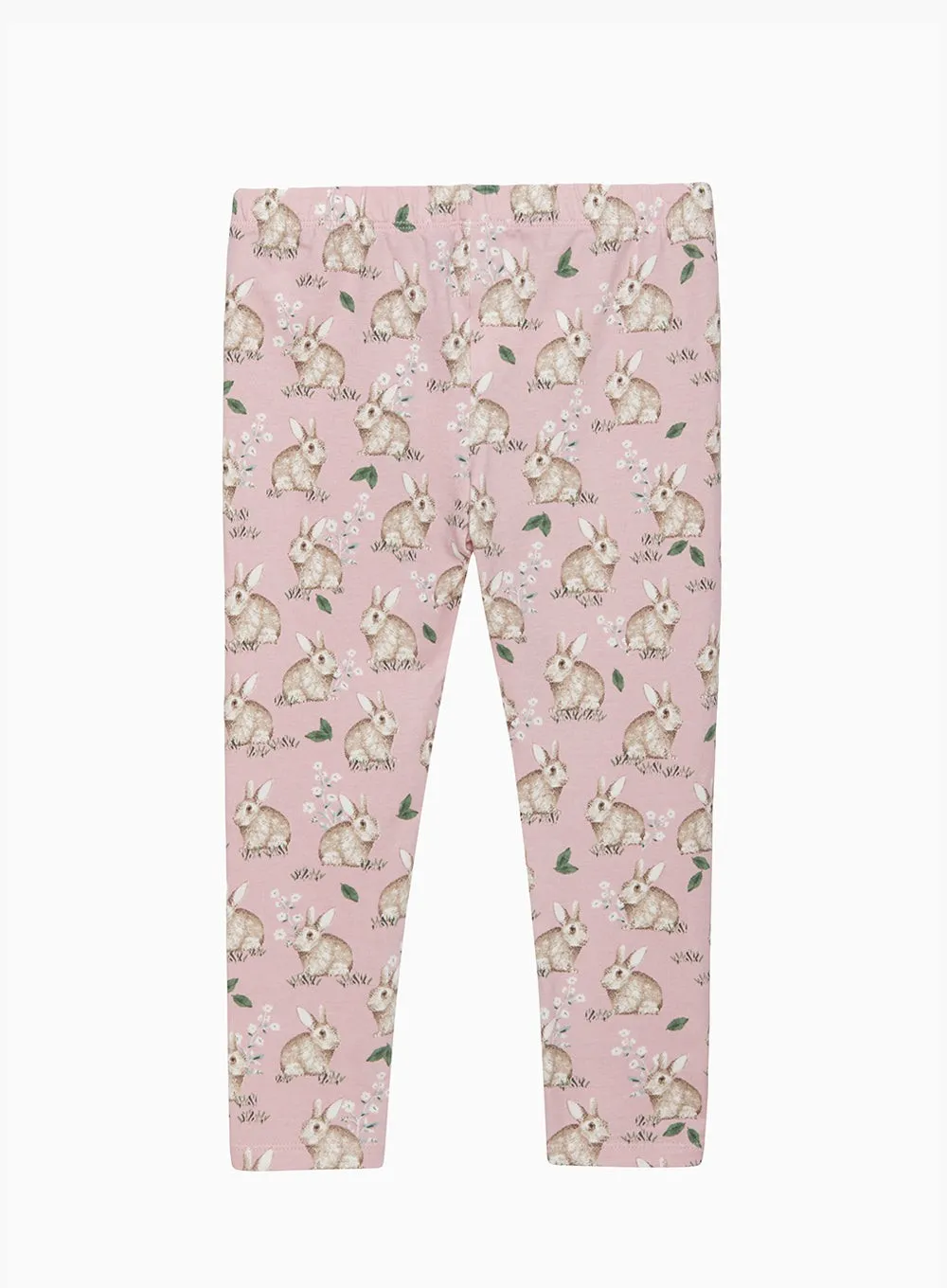 Jersey Leggings in Pink Bunny