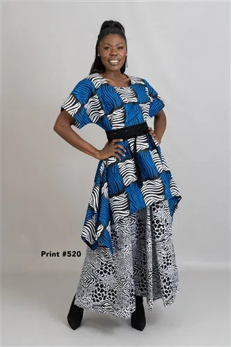 Kara Chic 7001MD Markdown Print Skirt