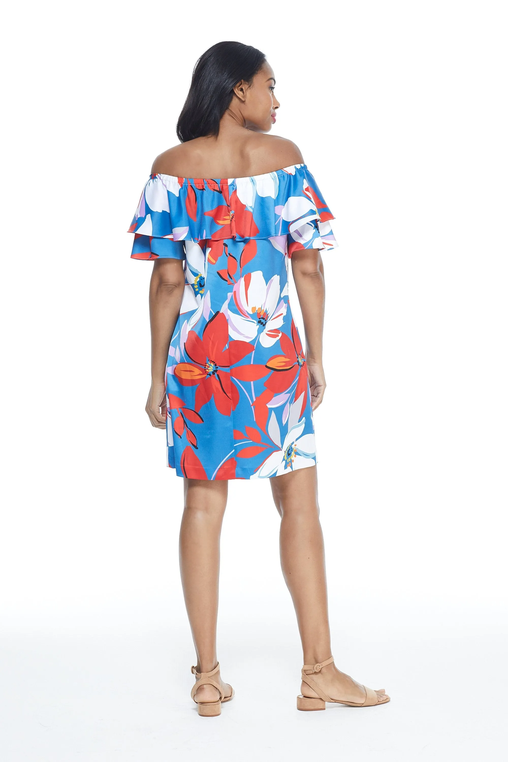 Large Floral Short Sundress