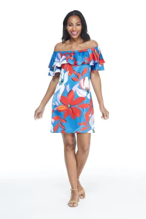 Large Floral Short Sundress