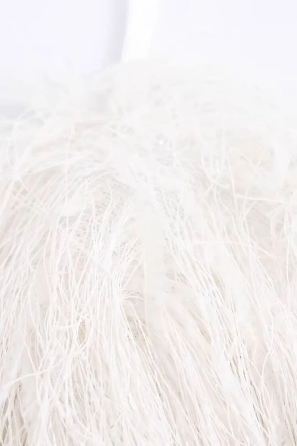 'Lulu' Metallic Hemline Tassel Detail Dress