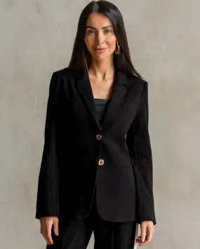 Morrison Interlock Blazer Black