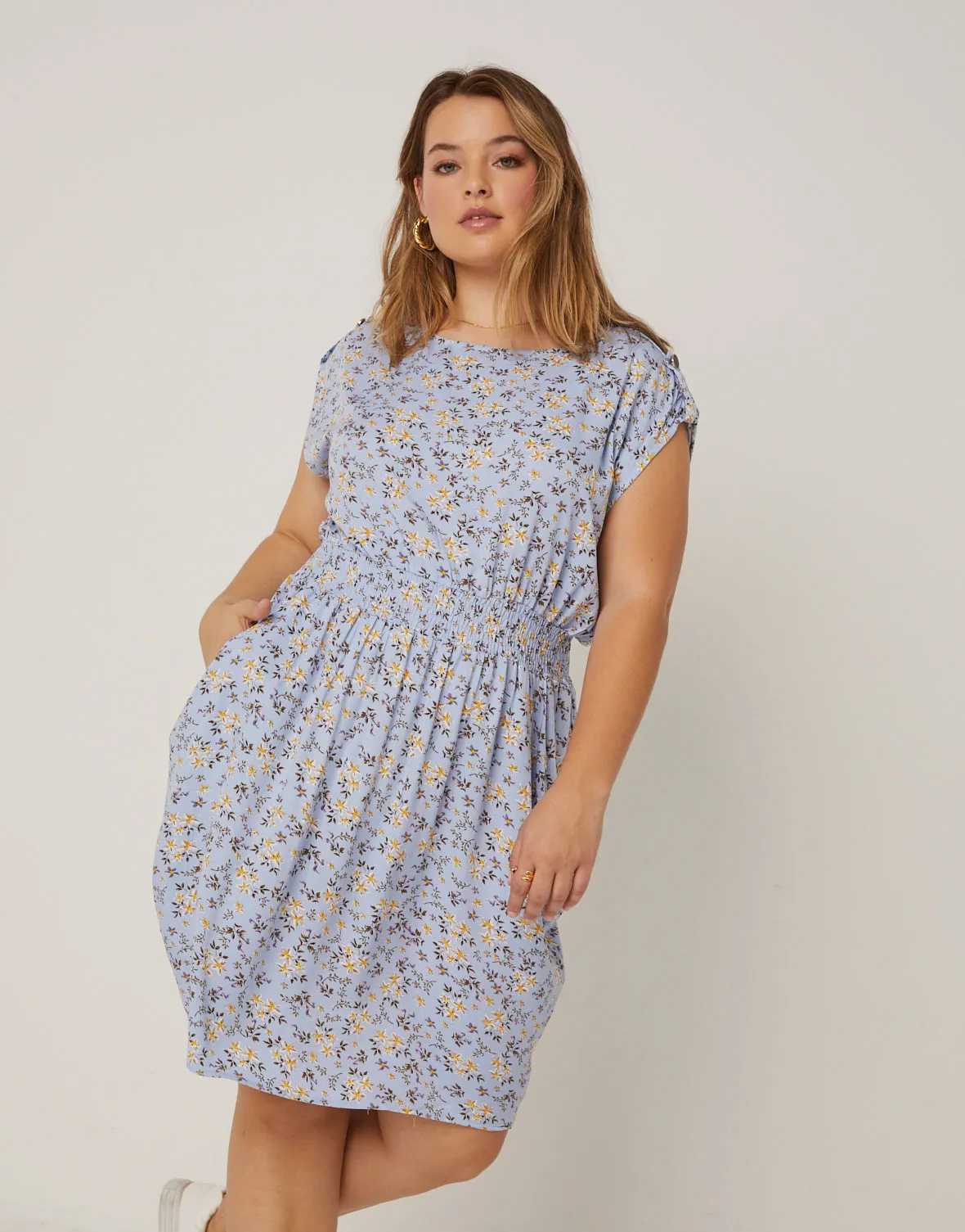 Plus Size Floral Sundress with Pockets