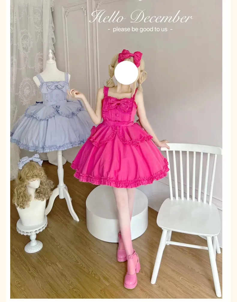 Sakurada Fawn~Plus Size Lolita JSK Dress Multicolors