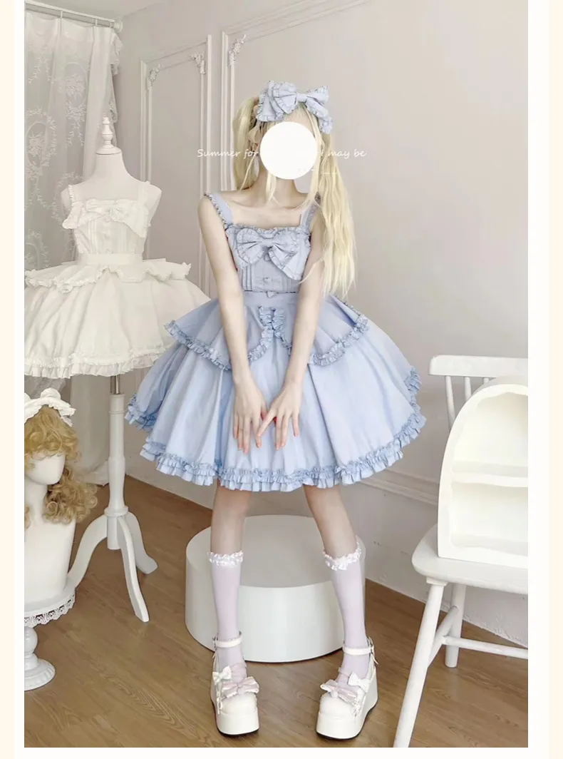Sakurada Fawn~Plus Size Lolita JSK Dress Multicolors