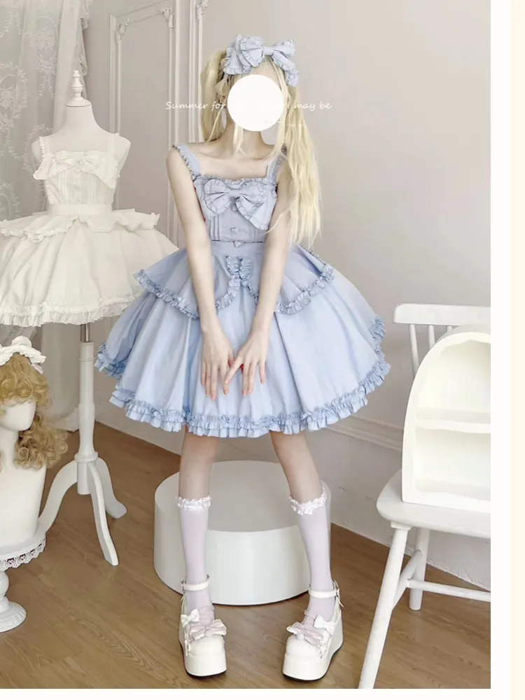 Sakurada Fawn~Plus Size Lolita JSK Dress Multicolors