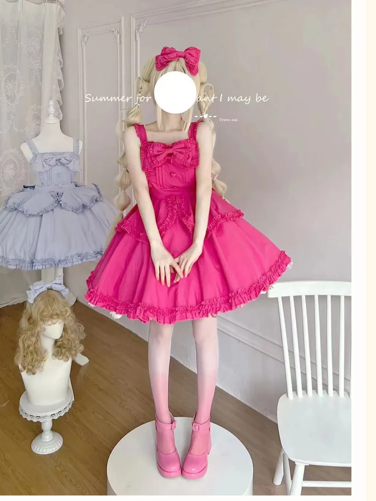 Sakurada Fawn~Plus Size Lolita JSK Dress Multicolors