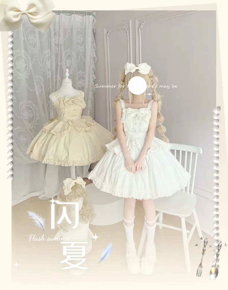 Sakurada Fawn~Plus Size Lolita JSK Dress Multicolors