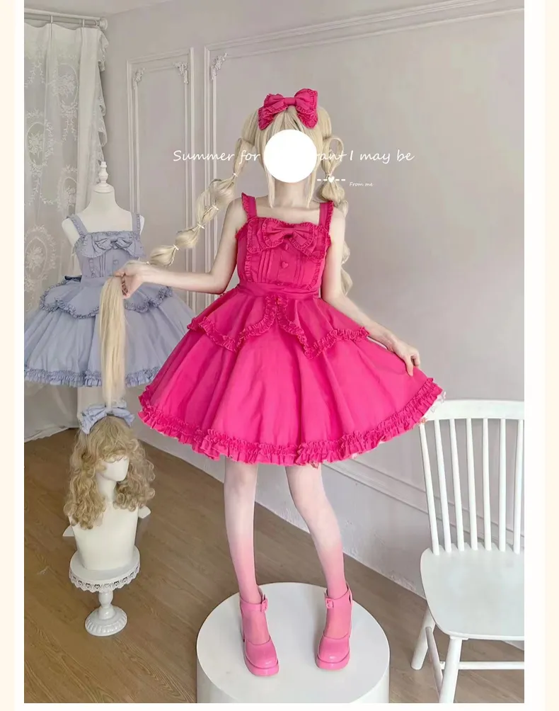 Sakurada Fawn~Plus Size Lolita JSK Dress Multicolors