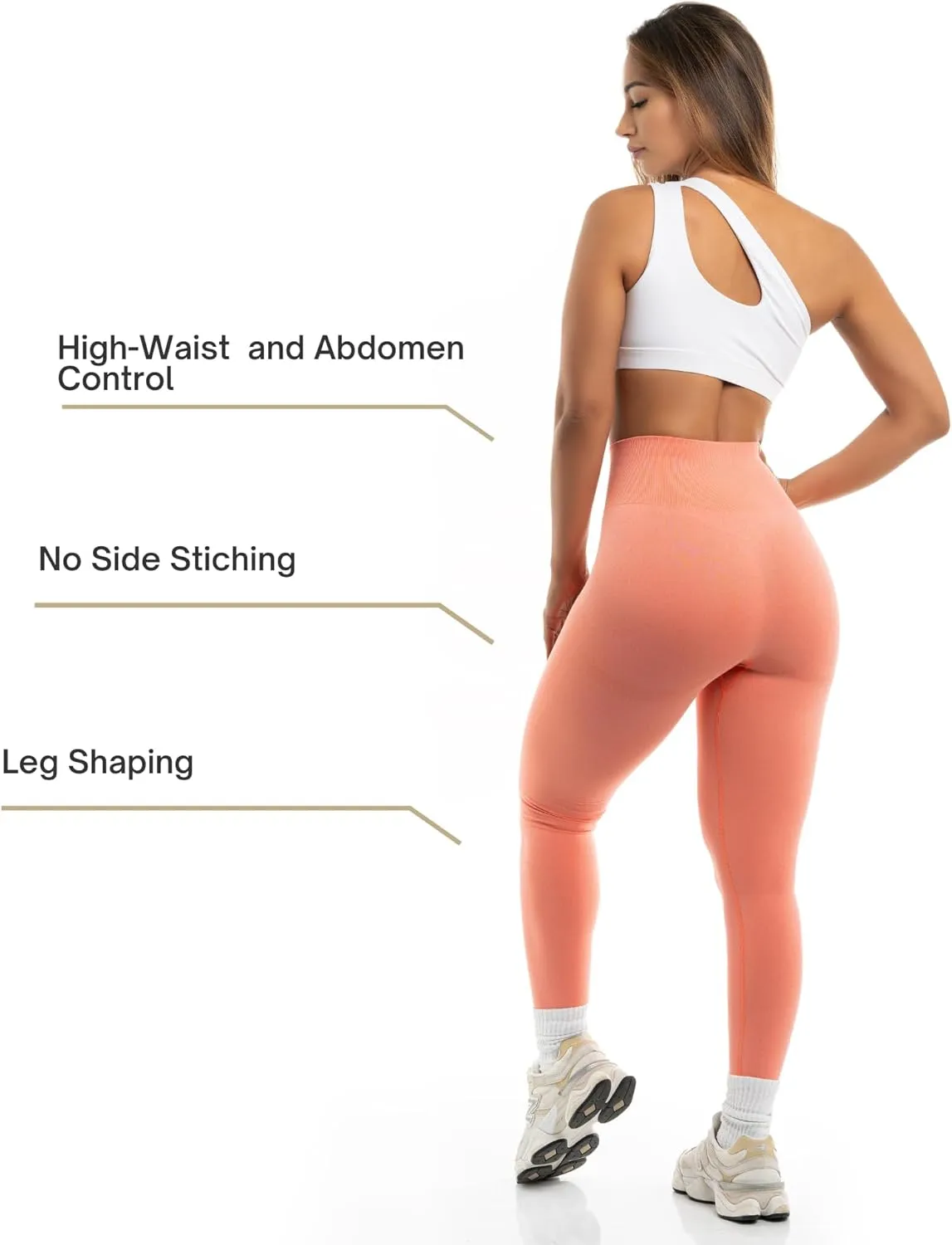Seamless High-Waist Leggings: Stylish, Hip-Lifting, Comfortable Waist - Ideal for Active Lifestyles