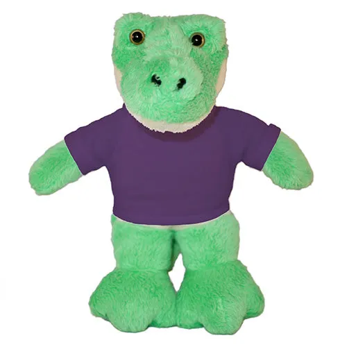 Soft Plush Alligator with Tee 8"