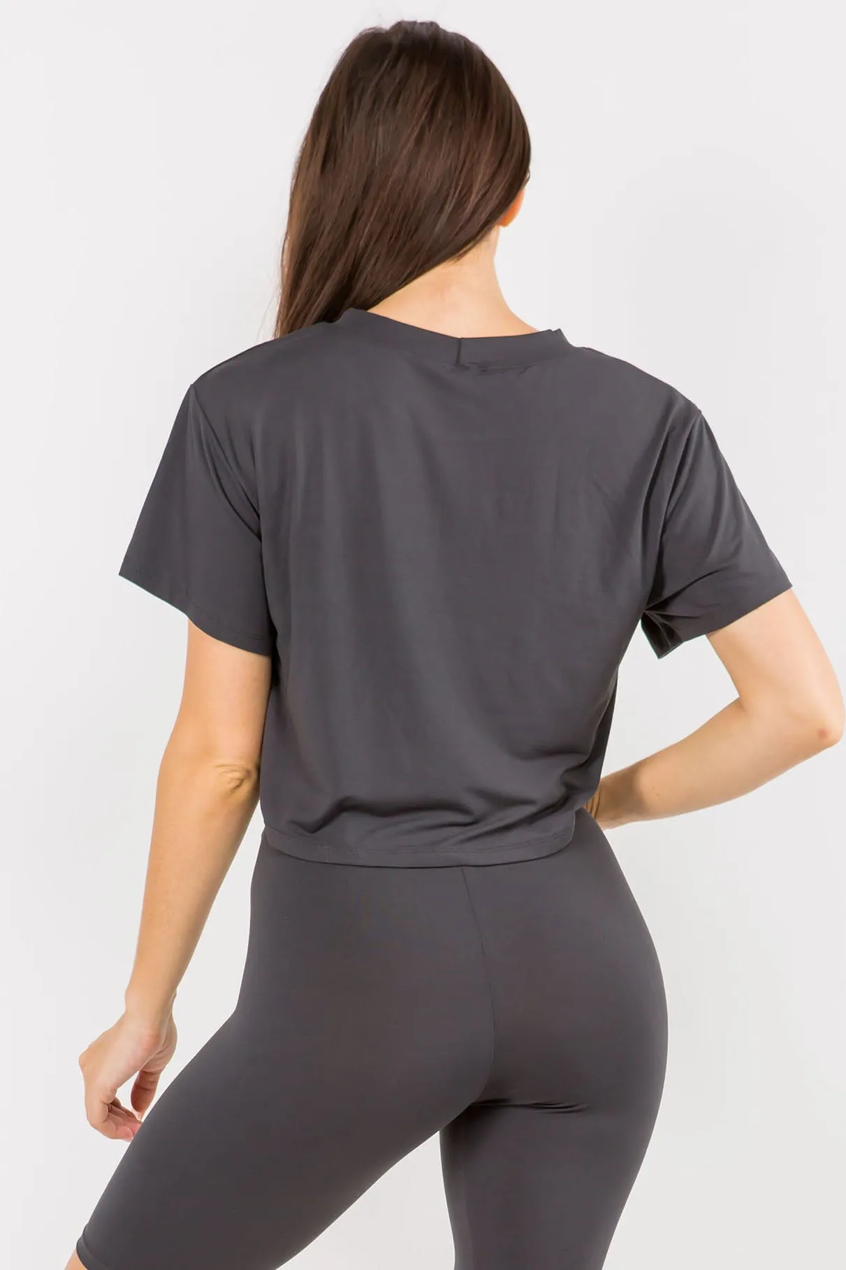 Sporty Crop Top T-Shirt