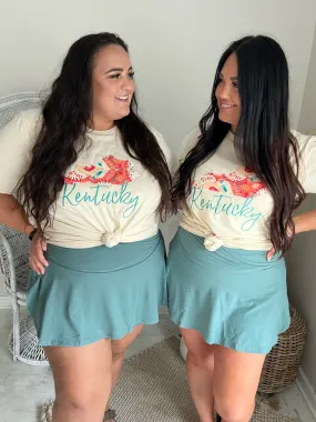 State Teal Outline | Handmade Tee
