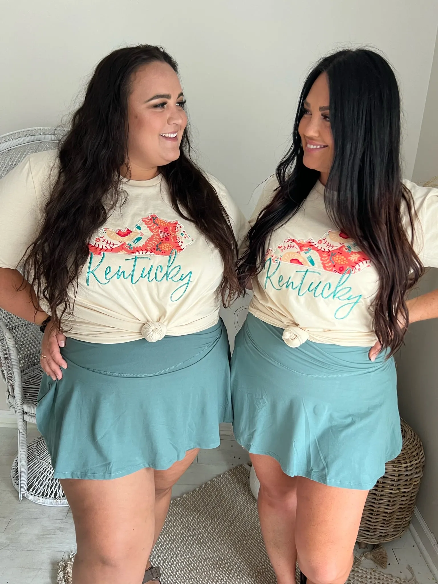 State Teal Outline | Handmade Tee
