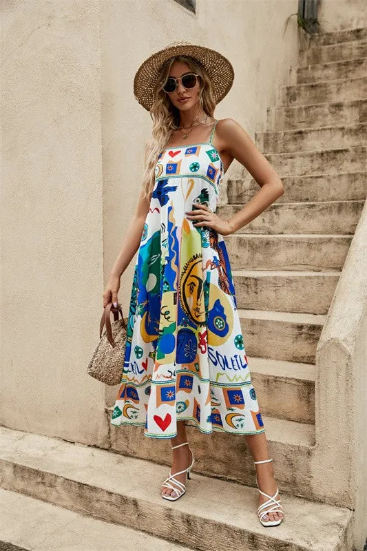 Sundress multi print