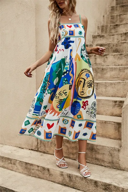 Sundress multi print