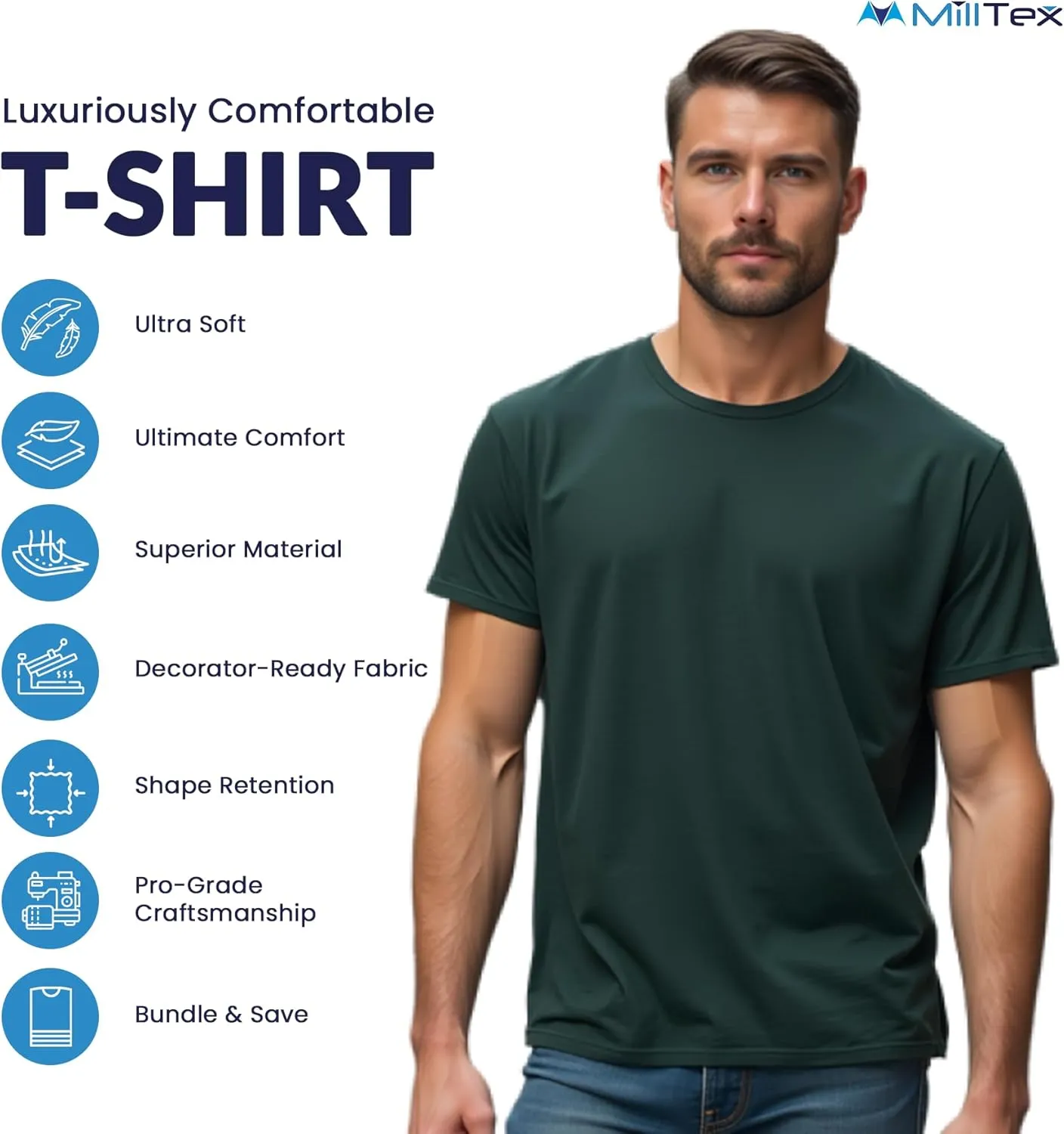 T-Shirts for Men and Women Pack  Luxuriously Comfortable  Ultra Soft Premium Fabric  Expertly Crafted Classic Tee