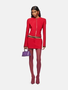 Vibrant red blazer