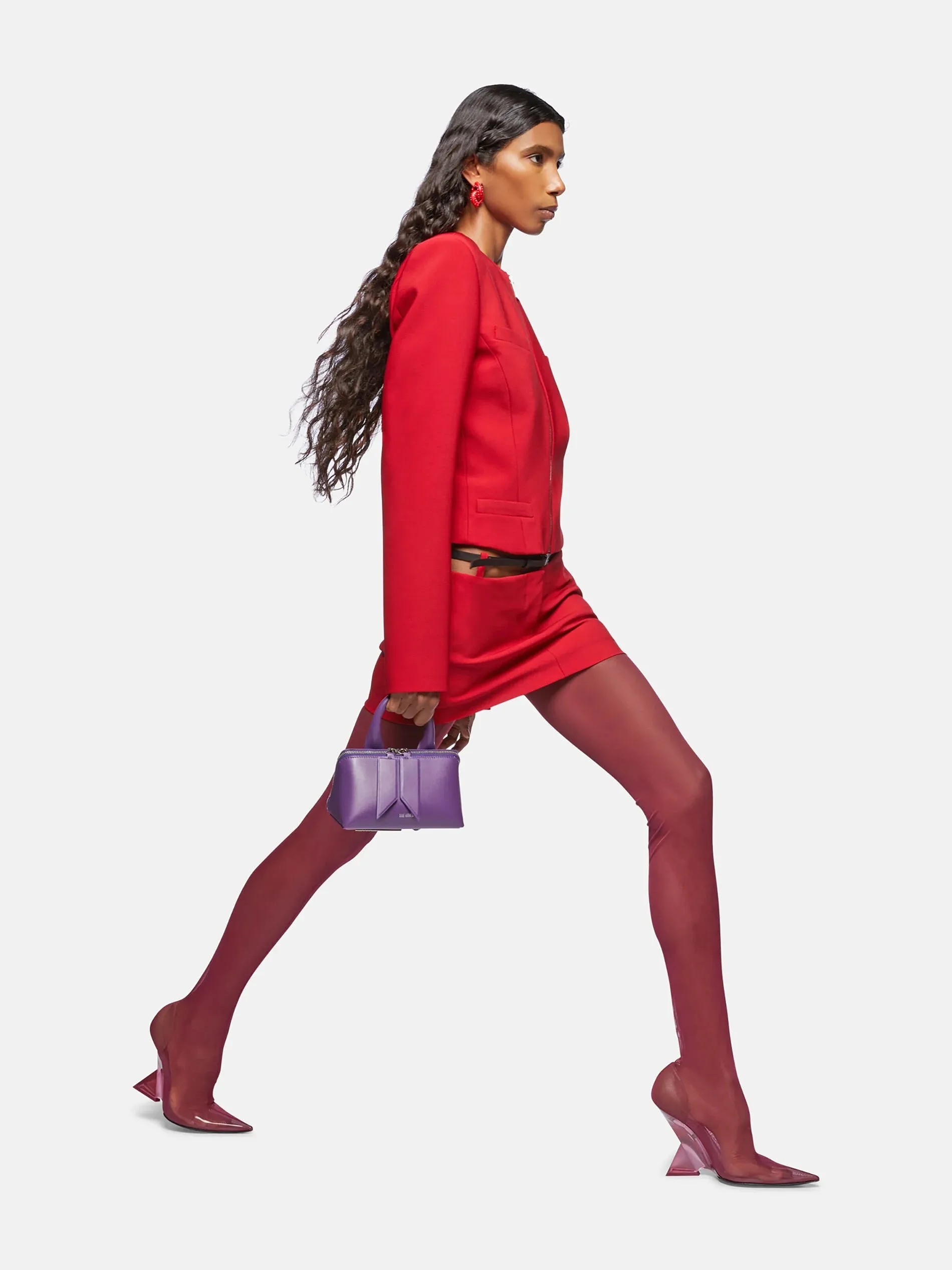 Vibrant red blazer